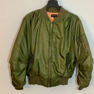 Girls Puffer Jacket Moss Green US 8 Large